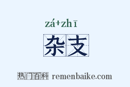 杂支是什么意思的图片